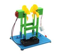 LIXSAZSE Kit d'expérimentation sur la Production d'énergie éolienne - Jouet adapté pour aux Enfants pour Encourager l'apprentissage créatif des Sciences