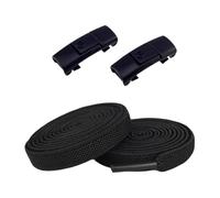 LIXSAZSE Lacets élastiques sans nœuds Lacets sans nœuds Confortables Fiables Haute élasticité pour le sport et les activités actives Ces de chaussures offrent une haute, Noir, Longueur 100 cm