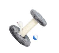 LIXSAZSE l'arbre à Chat Parfait avec Cadre d'arbre et griffoir pour Votre Animal de Compagnie. Nous utilisons des balles suspendues pour créer Une Forme de, Gris