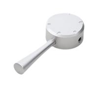 LIXSAZSE Levier de tirage café, accessoires faciles à installer, bouton de commande vapeur, poignée rechange pour machine à expresso, en alliage d'aluminium, pour baristas, argent, 10.6 x 4.4 cm