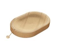 LIXSAZSE Lit-griffoir Ovale pour Chat, conçu comme Un griffoir innovant et Une Aire de Jeux intérieure, incluant Une Balle Interactive pour Attirer l'attention des Animaux.