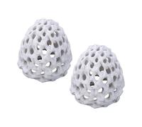 LIXSAZSE Lot de 2 cachettes esthétiques en ABS pour Poissons crevettes, cachettes sécurisées en Forme de dôme pour réduire Le Stress des Combattants
