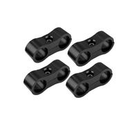 LIXSAZSE Lot de 4 pinces de séparateur tuyau d'eau voiture amovible anti-corrosion support d'adaptateur raccord hexagonal remplacement, AN4