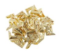 LIXSAZSE Lot de 50 protège-coins métalliques pour menus, style rétro, durable et nostalgique, pour dossiers coincés dans les coins.