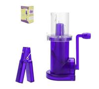 LIXSAZSE Machine à Tricoter compacte et Miniature pour la Maison et Les Voyages. Tricotez où Que Vous Soyez ! Fabriquée en ABS et Acier Inoxydable. Chariot à Tricoter avec manivelle, Violet