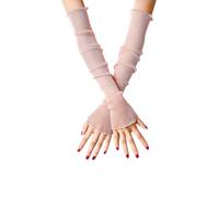 LIXSAZSE Manchons de soleil à la mode, confortables et fiables, chauffe-bras en maille, gants de conduite, été fiable, Rose, 1 pièce, 19.6 pouces