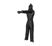 LIXSAZSE Mannequin de Boxe et de Lutte, idéal pour perfectionner Ses Techniques de MMA et de Taekwondo (Non rempli), Noir, 160 cm