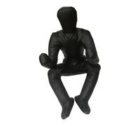 LIXSAZSE Mannequin de Grappling Robuste en Cuir PU, Non rempli, Outil d'entraînement pour la Boxe et la Lutte. Ce Mannequin Peut être utilisé pour Le jiu-Jitsu brésilien, Noir, 165 cm