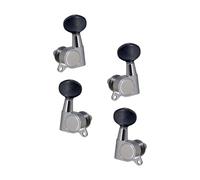 LIXSAZSE Mécaniques d'accordage pour ukulélé 2R2L, bouton fermé, haute précision, accordage facile et fiable, système de mécaniques universel pour 4 cordes