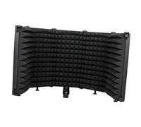 LIXSAZSE Microphone pliable professionnel avec isolation acoustique et mousse haute densité pour un son amélioré. Couche intérieure en mousse haute densité pour une