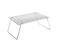LIXSAZSE Mini Grille de Barbecue au Charbon de Bois Campfire avec Renforts épais pour Une durabilité Accrue en Camping et en randonnée. Table Camping Portable et Grille Barbecue Pliable.