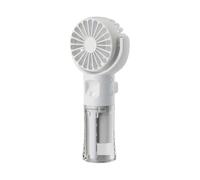 LIXSAZSE Mini ventilateur portatif avec humidificateur, batterie longue durée, pour une peau sèche et hydratante. Portable, blanc