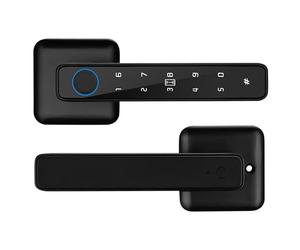 LIXSAZSE Mode rester ouvert, vérification de la poignée de porte, vérification des empreintes digitales, enregistrements d'ouverture porte, etc. Mot passe par empreinte digitale RFID