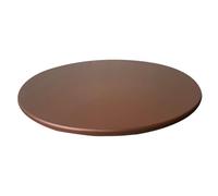 LIXSAZSE Nappe de Table Ronde Nappe de Salle à Manger imperméable Bord Protecteur Couleur Unie Couverture Extensible Cuisine fête Bar Fournitures, Couleur café