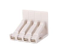 LIXSAZSE Nappe en Place avec Clips De Nappe Transparents Utilisation Intérieure Et Extérieure Couverture De Table Pinces Titulaire Petite Taille, Blanc