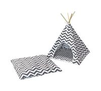 LIXSAZSE Niche pour Petits Chiens, Chats et Lapins : Accessoires de Couchage Chauds pour Animaux de Compagnie d'intérieur. Tipi offrant Un abri Contre Les intempéries
