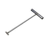 LIXSAZSE Outil de levage de plaques d'égout en acier robuste avec crochet durable et poignée solide pour une manipulation en toute sécurité, 8 mm x 30 cm