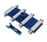 LIXSAZSE Outil de Nettoyage de Piscine équipé brosses latérales et Fond pour Le Nettoyage Piscine, tête d'aspirateur avec Roues, Nettoyeur à succion