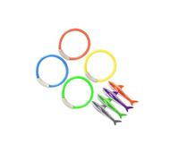 LIXSAZSE Outils d'exercices Aquatiques innovants pour Enfants Anneaux de plongée durables pour des expériences de Natation Amusantes et l'amélioration des compétences Jouets