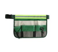 LIXSAZSE Oxford Tissu Outil Taille Sac Multi-Poches Sangle réglable électricien clé Colle Sacs de Rangement Pochette Organisateur, Type Vert 2