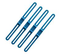 LIXSAZSE Pack de 4 bandes de vélo téléphone vélos sangles support vtt vélo torche Flexible fixe réutilisable moto haut-parleur cravate, Bleu