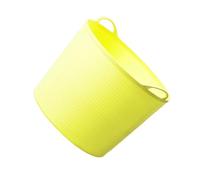 LIXSAZSE panier à linge pour vêtements, baignoire flexible de 40l, panier de rangement pour jouets, seau rangement, à jouets, seau douche, Jaune