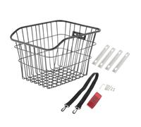 LIXSAZSE Panier arrière pour vélo électrique adulte, idéal pour transporter vos courses, vos bagages, livres, provisions accessoires pour animaux en toute simplicité et