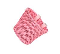 LIXSAZSE Panier de Guidon pour vélo Enfant. Imitation rotin. Sangles réglables. Idéal pour Les Aventures en Plein air. Panier en Forme de D pour vélo Enfant.