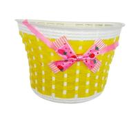 LIXSAZSE Panier de rangement pour vélo enfant, compatible avec la plupart des vélos, montage facile, idéal pour s'amuser à faire du vélo dans le jardin, décoration pour