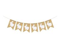 LIXSAZSE Pâques Bruant Pendentif Décoration De La Maison Partie Guirlande Festivals Drapeaux DIY Scène Disposition Toile De Jute Bannière Festival Fanion, Type 1