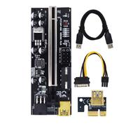 LIXSAZSE PCI-E 1x à 6X Exender Board 6 Broches USB 3.0 Card Portable Mining Desktop PC Motherboard Adapter Device pour Miner, Type 2