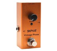 LIXSAZSE Pédale d'effet basse/guitare mini avec boîtier métallique robuste et alimentation 9 V CC, facile à transporter pour les musiciens. Adaptateur 9 V, pour la phase Vintage, 92 x 42 x 53 mm