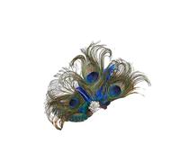 LIXSAZSE Peigne à cheveux en forme de feuille antirouille, motif délicat, aspect réaliste, sans bavure, peigne en feuille métallique, fleur officielle de mariage, Vert foncé