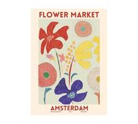 LIXSAZSE Peinture abstraite fleur mur Art imprime décor affiche chambre à la mode Vintage décoratif bureau peintures 15x20cm, Type 1