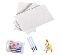 LIXSAZSE Peinture de Texture en mousse magique, bricolage, fournitures d'art uniques pour la créativité, Kit de peinture Texture en mousse magique, Puffys, UN