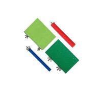 LIXSAZSE Perchoir en Bois pour Oiseaux avec bâtonnet limeur intégré, favorisant de Bonnes habitudes chez Les perruches. Un Accessoires Pratiques pour Cage de perruches, calopsittes et