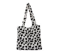 LIXSAZSE Petit sac à main tendance et pratique pour femmes, confortable et organisé en peluche, sacs à la mode rétro, nouveau sac à bandoulière pour femmes, vache