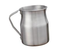 LIXSAZSE Pichet à lait avec poignée pour une maîtrise parfaite et une réalisation impeccable de latte art à la maison, argent, 1L