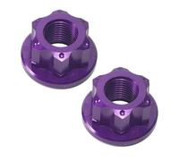 LIXSAZSE Pièces de Rechange pour Composants de vélo : écrou M10, Violet