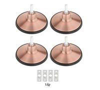 LIXSAZSE Pieds de Billard Robustes et réglables, pièces de Rechange pour Tables de Billard, niveleurs et rehausseurs de Pieds. Durables et résistants à l'usure, Or Rose, Diamètre de la vis : 12 mm