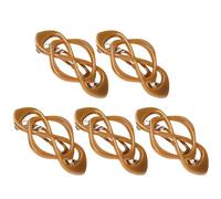 LIXSAZSE Pince à cheveux française à croiser pour demi-queue de cheval vintage. Solide et facile utiliser, même pour les cheveux fins et bouclés, brun