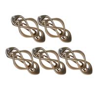 LIXSAZSE Pince à cheveux française à croiser pour demi-queue de cheval vintage. Solide et facile utiliser, même pour les cheveux fins et bouclés, Gris