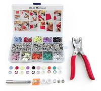 LIXSAZSE Pinces à boutons-pression en métal de remplacement, 200 pièces, sacs à outils, attaches de sacs à main, ensemble d'artisanat de démarrage, magasin de vêtements, Sans outils