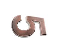 LIXSAZSE Plaque d'immatriculation de maison 3D finition chromée facile à lire décoration de maison et d'hôtel peut être utilisée comme numéro outils extérieurs