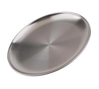 LIXSAZSE Plateau de service en acier inoxydable pour dîner et dessert, idéal pour les familles et les restaurants. Parfait pour servir des en-cas, du fromage, du pain, des salades, fruits un