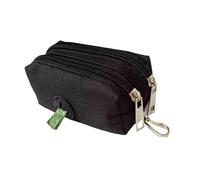 LIXSAZSE Poche Portable de Nettoyage de déchets Chien, Distributeur Sacs Nettoyage, Distributeur Poche pour Chien, Double Facile pour Les propriétaires d'animaux Compagnie, Merde, Noir