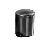 LIXSAZSE Poubelle couvercle seau pédale pied conteneur à ordures métal étape poubelle anti-poussière bureau cuisine salle de bain