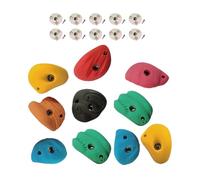 LIXSAZSE Prises d'escalade en résine texturée, Durable et Haute résistance pour Une expérience de Jeu intérieure et extérieure optimale, idéale pour Les, avec vis à Clou arrière, 9 cm à 13 cm