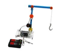 LIXSAZSE Projets STEM : Technologie, Sciences, Physique et Bricolage - Construction d’Une Grue à Tour Miniature - Encourager l’Apprentissage et stimuler la créativité des Enfants - Production à