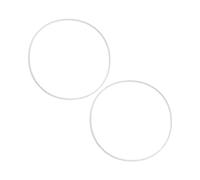 LIXSAZSE Protecteur de Tabouret de Bar Polyvalent, 2 pièces, Anneau de Pied de Chaise, s'adapte à Toute Base de Tabouret de Bar, en Caoutchouc, fiable, Durable, Haute Performance, Blanc 50cm
